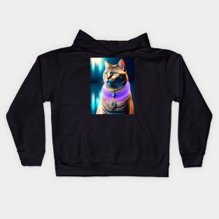 Galactic British Shorthair Kids Hoodie